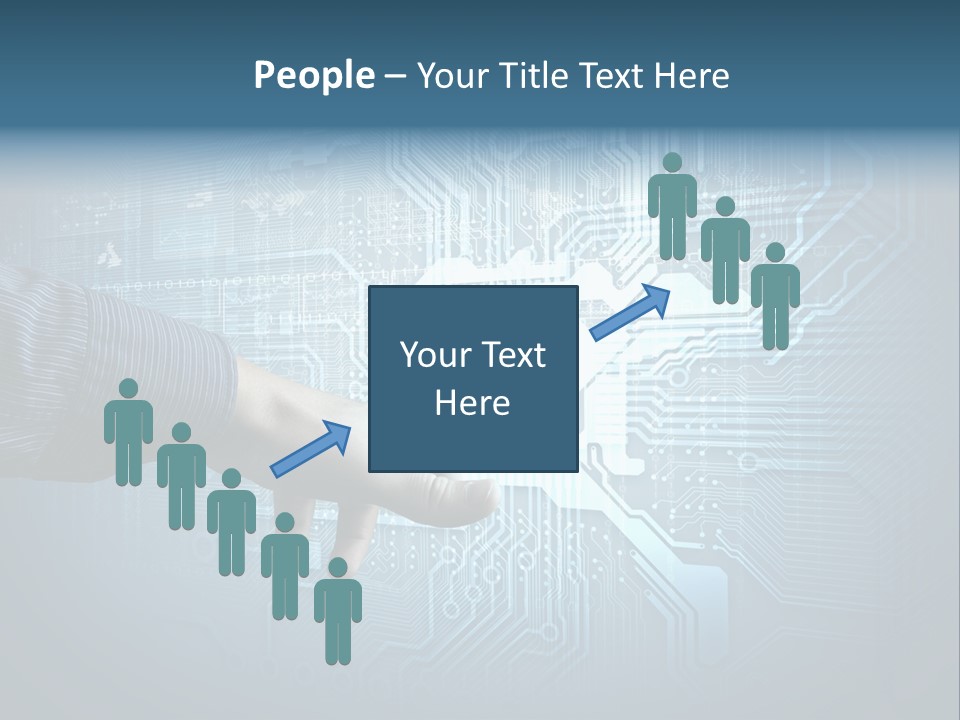Blue Button Technology PowerPoint Template