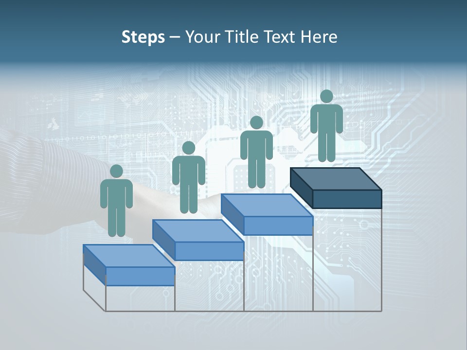 Blue Button Technology PowerPoint Template