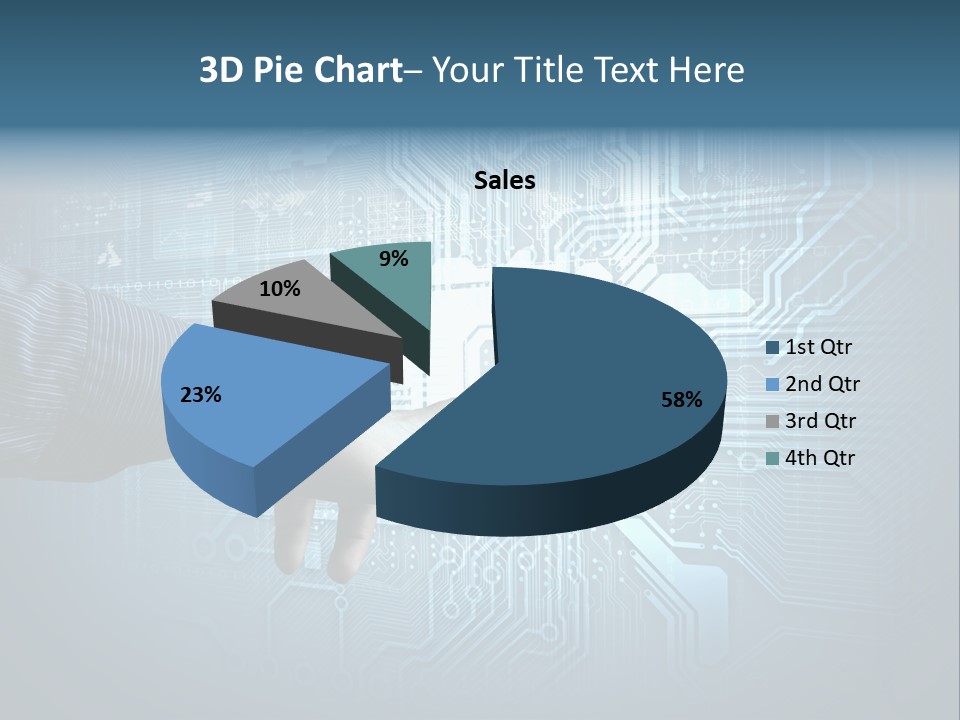 Blue Button Technology PowerPoint Template