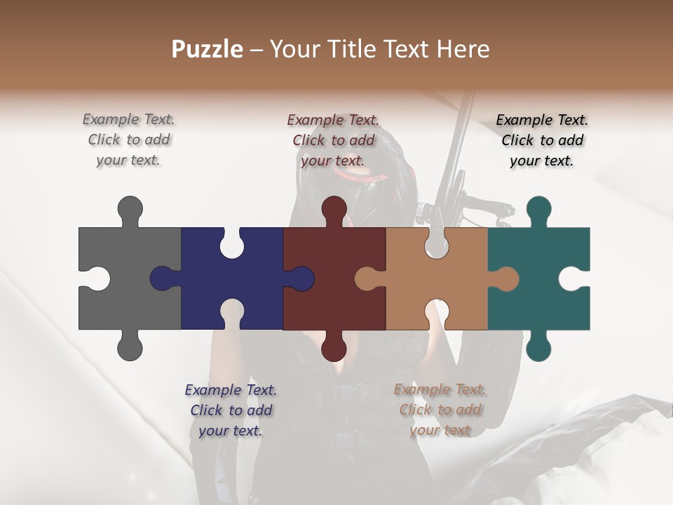 Paintball Fondblanc Masque PowerPoint Template