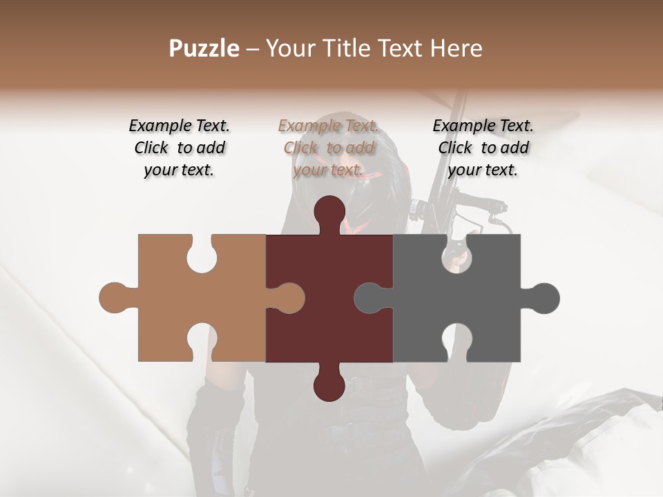 Paintball Fondblanc Masque PowerPoint Template