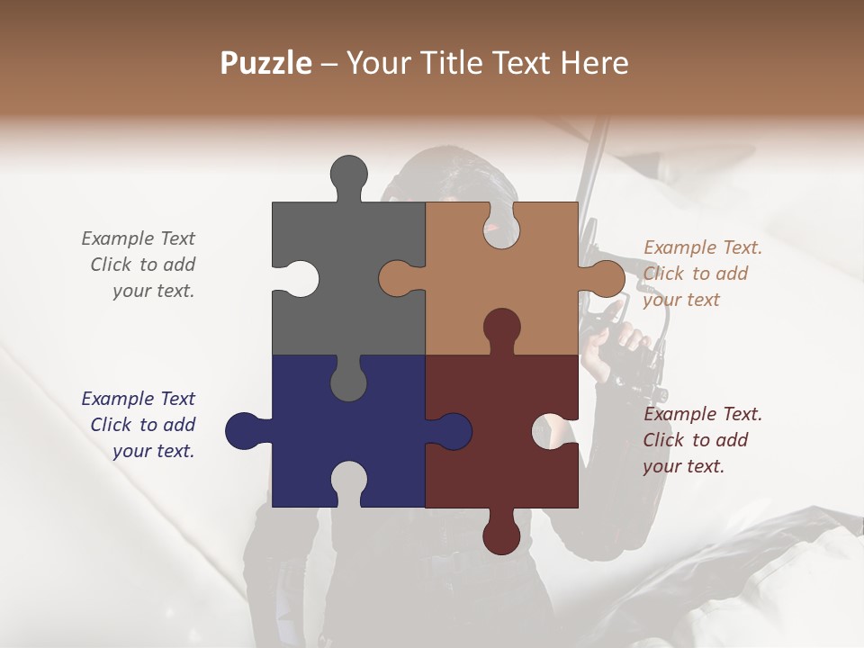 Paintball Fondblanc Masque PowerPoint Template