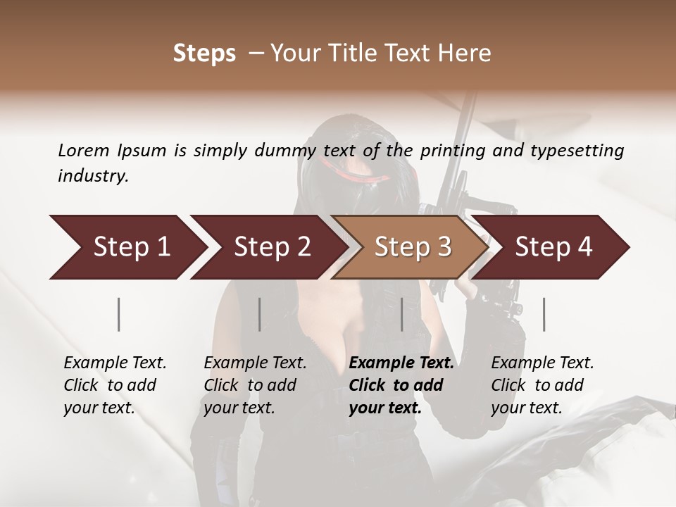 Paintball Fondblanc Masque PowerPoint Template