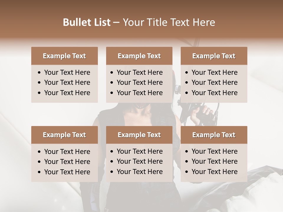 Paintball Fondblanc Masque PowerPoint Template