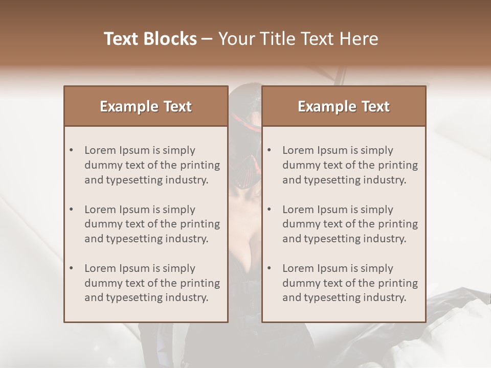 Paintball Fondblanc Masque PowerPoint Template