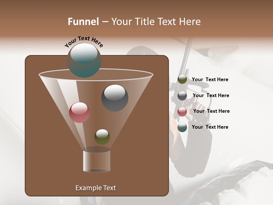 Paintball Fondblanc Masque PowerPoint Template