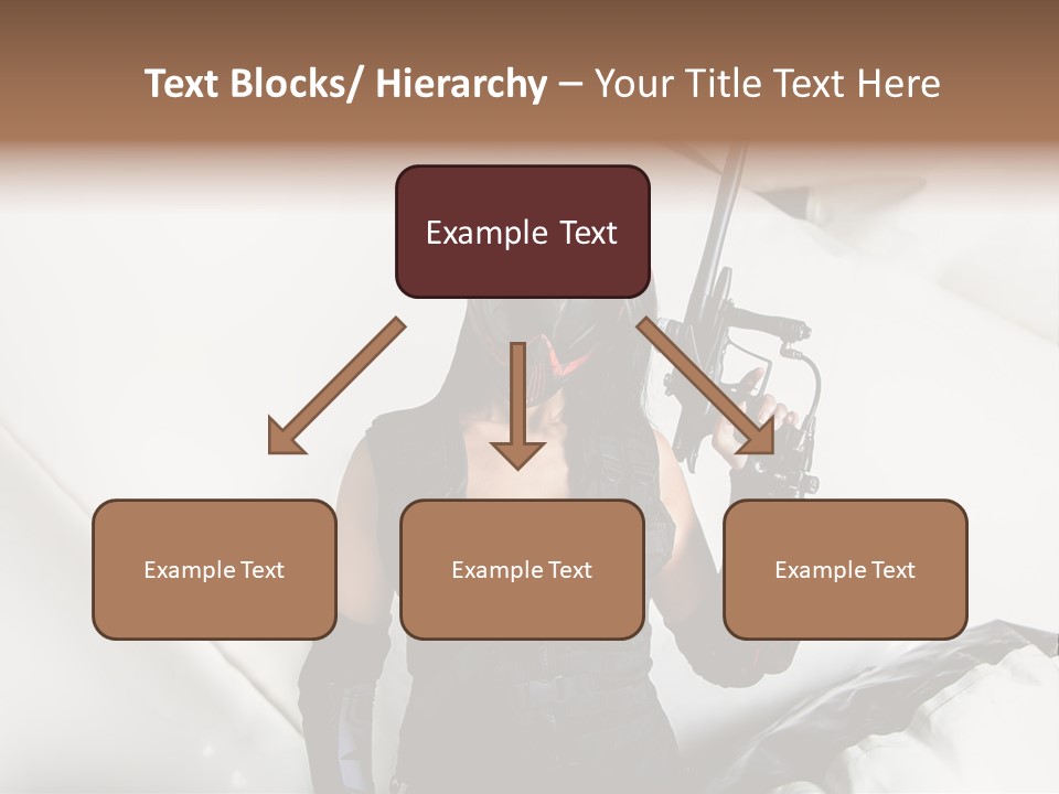Paintball Fondblanc Masque PowerPoint Template