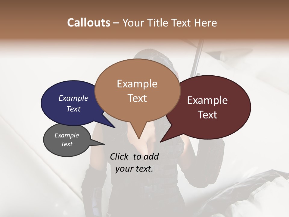 Paintball Fondblanc Masque PowerPoint Template