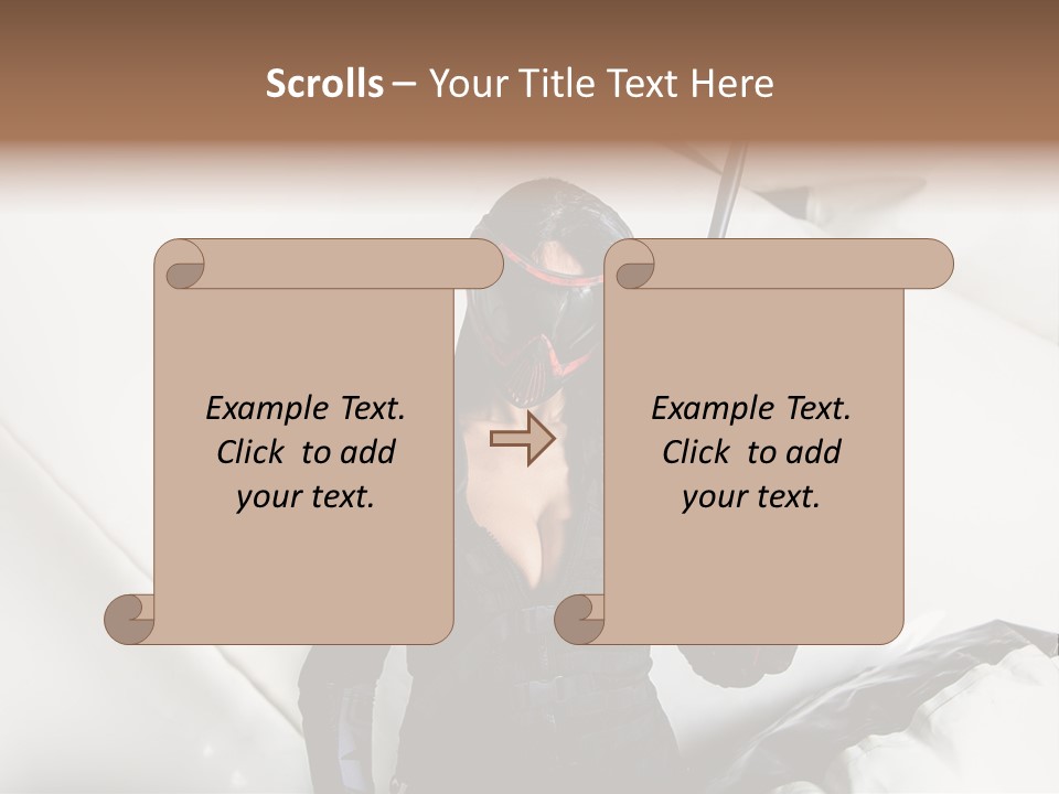 Paintball Fondblanc Masque PowerPoint Template