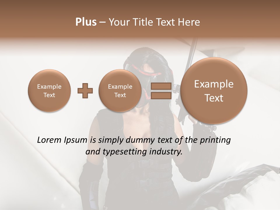 Paintball Fondblanc Masque PowerPoint Template
