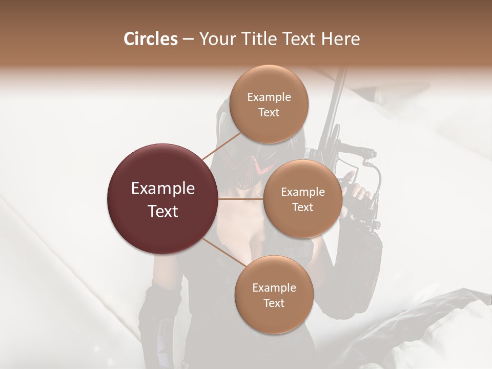 Paintball Fondblanc Masque PowerPoint Template