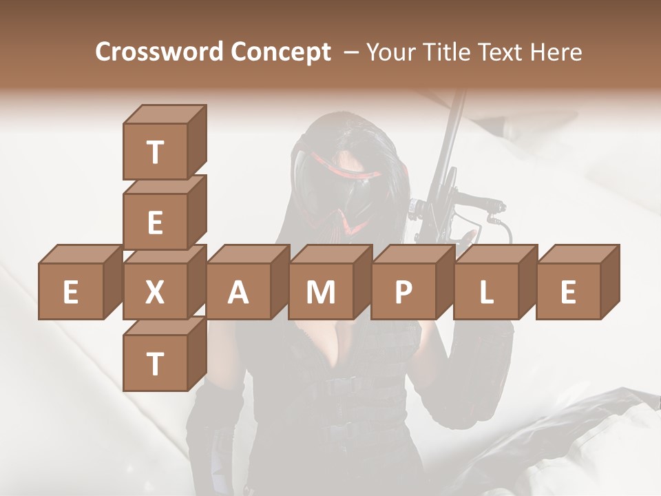 Paintball Fondblanc Masque PowerPoint Template