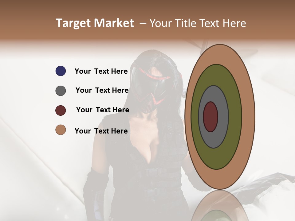 Paintball Fondblanc Masque PowerPoint Template