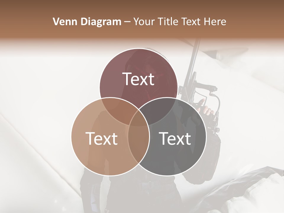 Paintball Fondblanc Masque PowerPoint Template