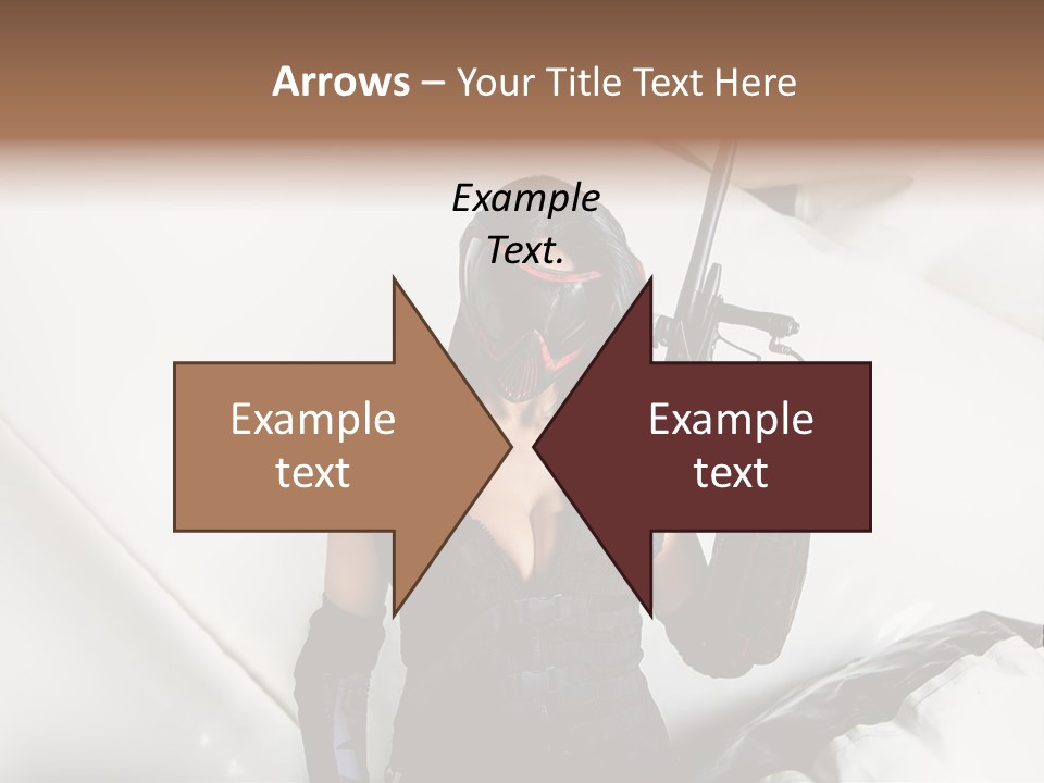 Paintball Fondblanc Masque PowerPoint Template