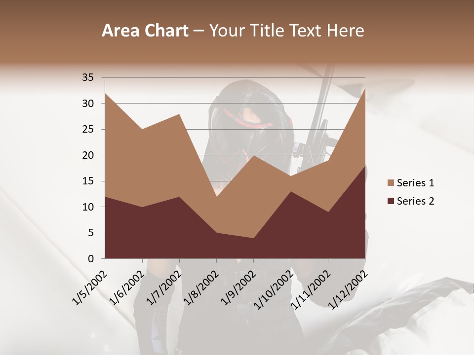 Paintball Fondblanc Masque PowerPoint Template