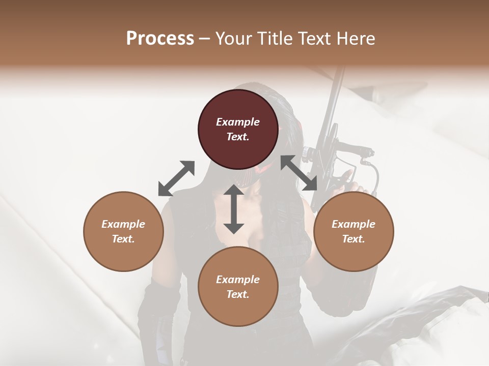 Paintball Fondblanc Masque PowerPoint Template