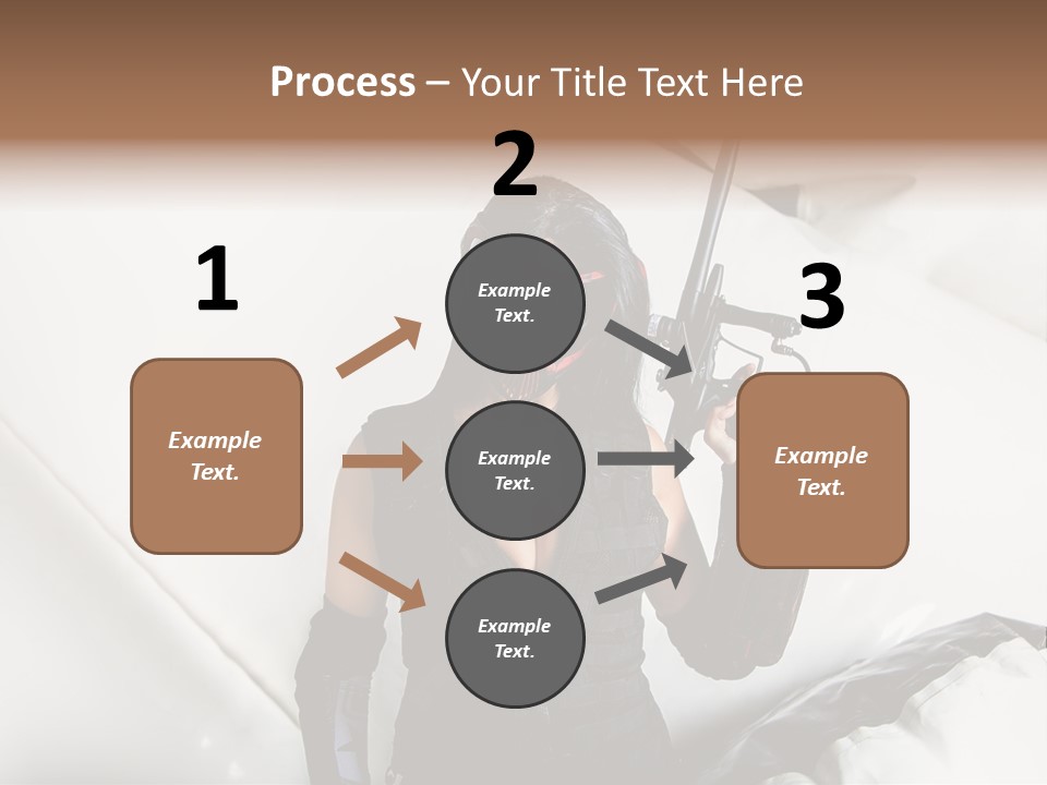 Paintball Fondblanc Masque PowerPoint Template