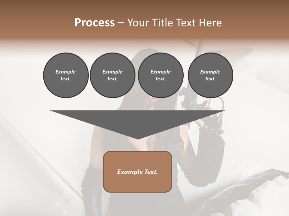 Paintball Fondblanc Masque PowerPoint Template