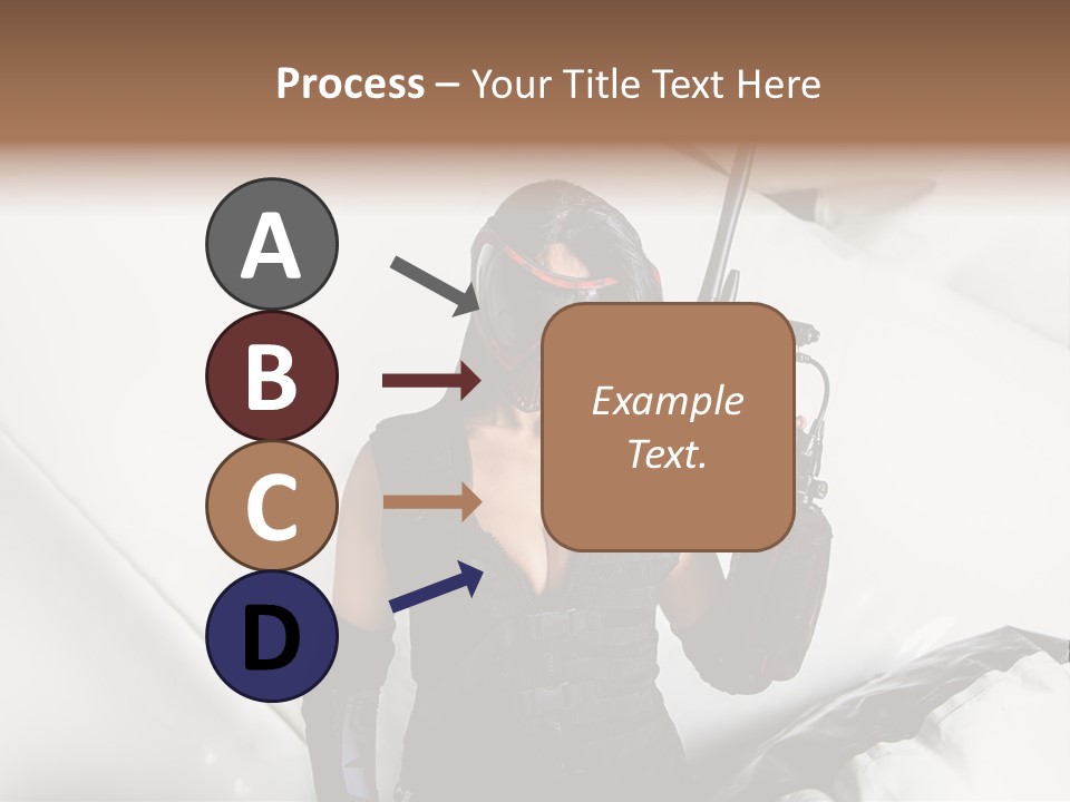 Paintball Fondblanc Masque PowerPoint Template