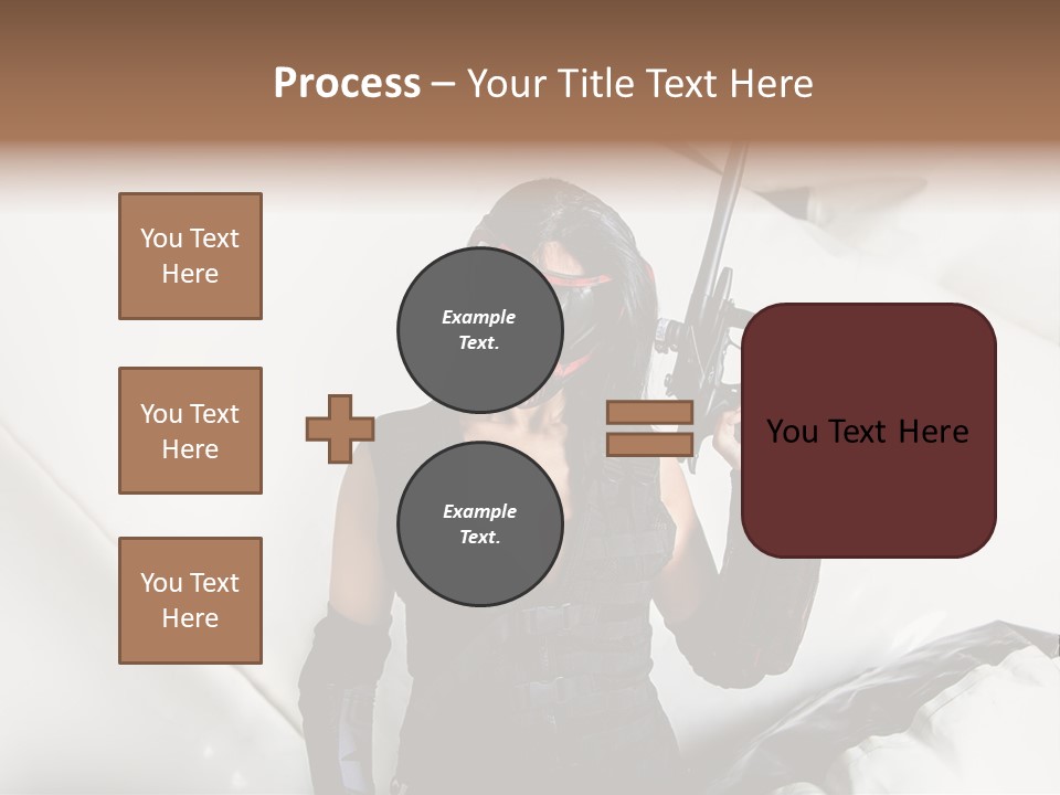 Paintball Fondblanc Masque PowerPoint Template