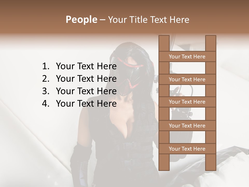 Paintball Fondblanc Masque PowerPoint Template