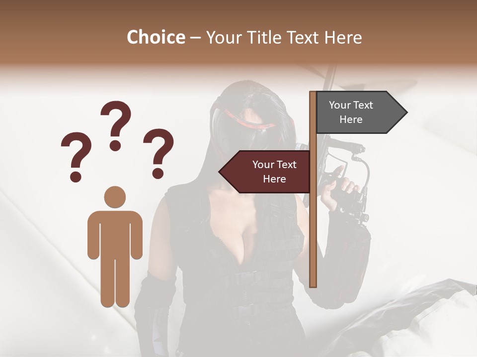 Paintball Fondblanc Masque PowerPoint Template