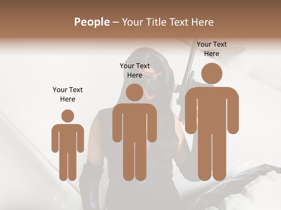 Paintball Fondblanc Masque PowerPoint Template