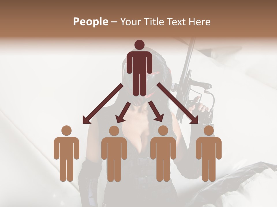 Paintball Fondblanc Masque PowerPoint Template