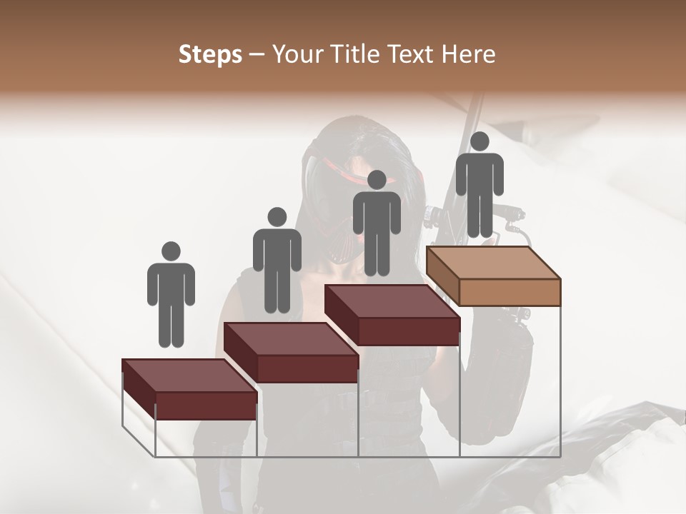 Paintball Fondblanc Masque PowerPoint Template