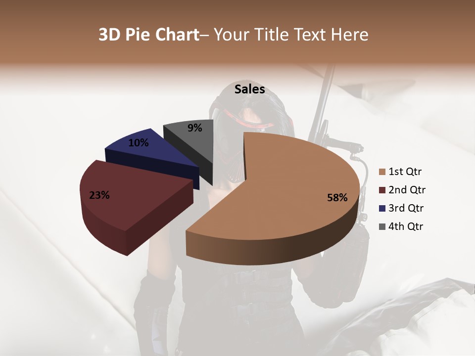 Paintball Fondblanc Masque PowerPoint Template