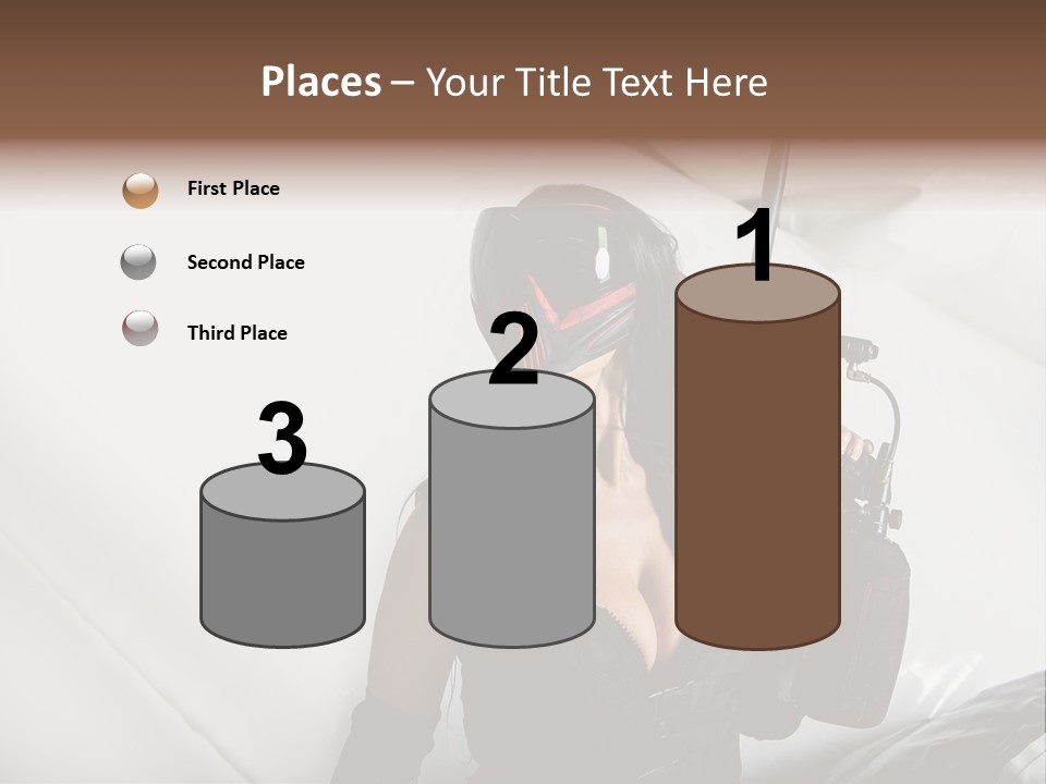 Rouge Joueuse Sexy PowerPoint Template