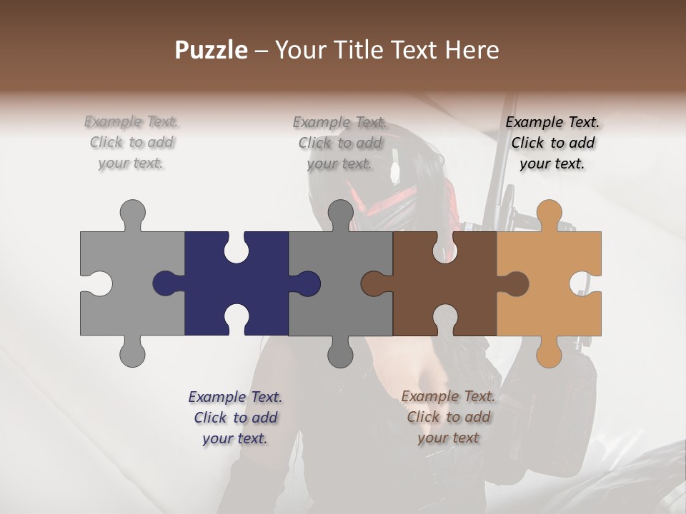 Rouge Joueuse Sexy PowerPoint Template