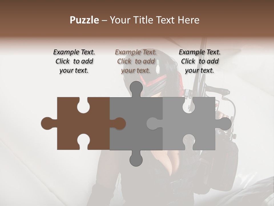 Rouge Joueuse Sexy PowerPoint Template