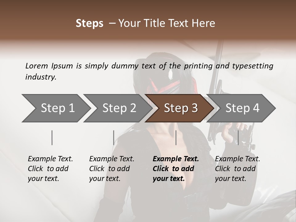 Rouge Joueuse Sexy PowerPoint Template