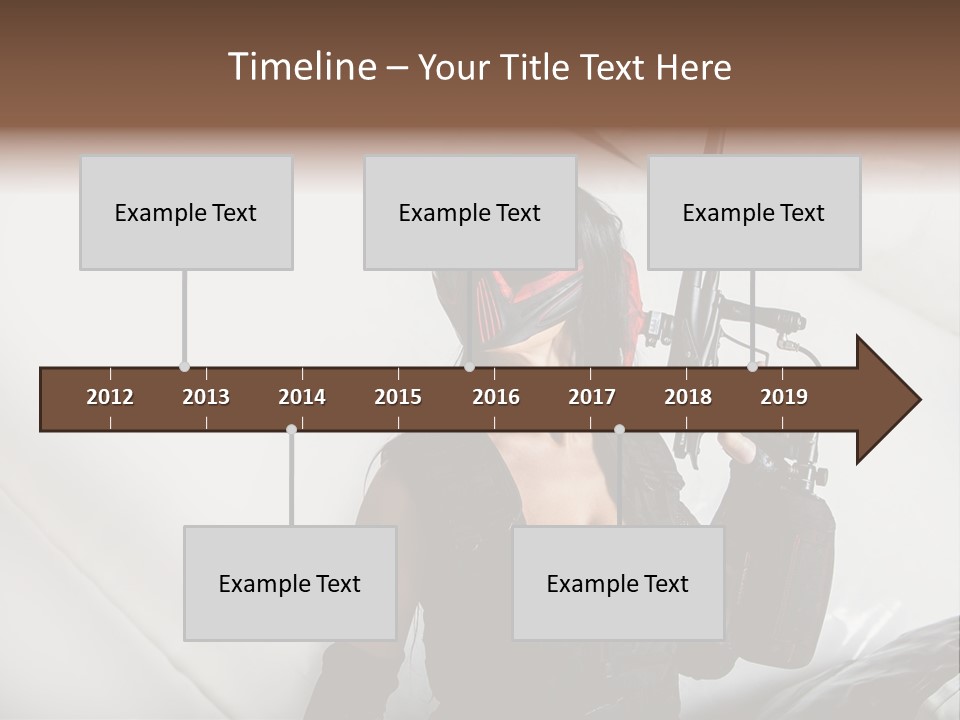 Rouge Joueuse Sexy PowerPoint Template
