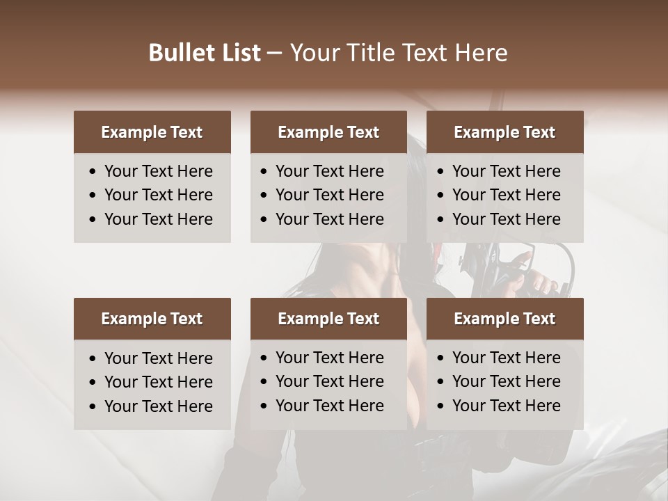 Rouge Joueuse Sexy PowerPoint Template