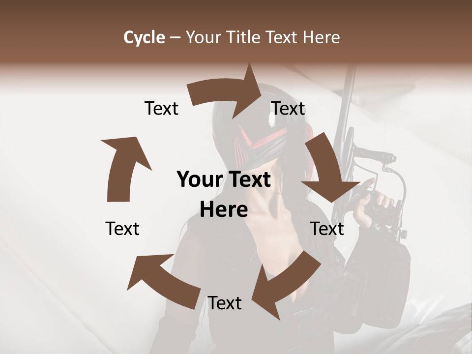 Rouge Joueuse Sexy PowerPoint Template