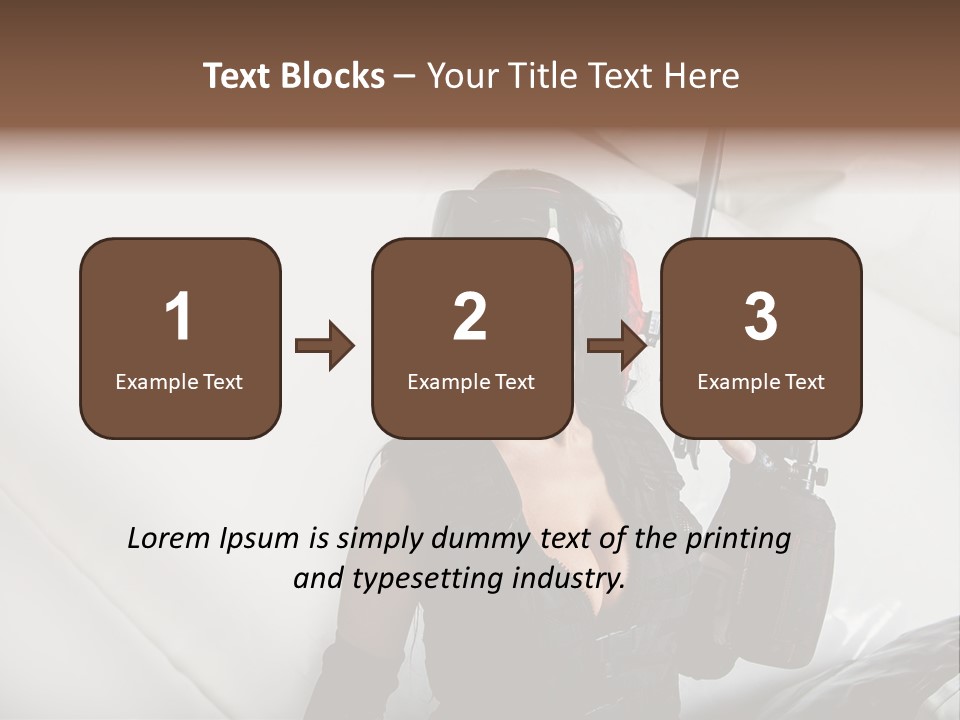 Rouge Joueuse Sexy PowerPoint Template