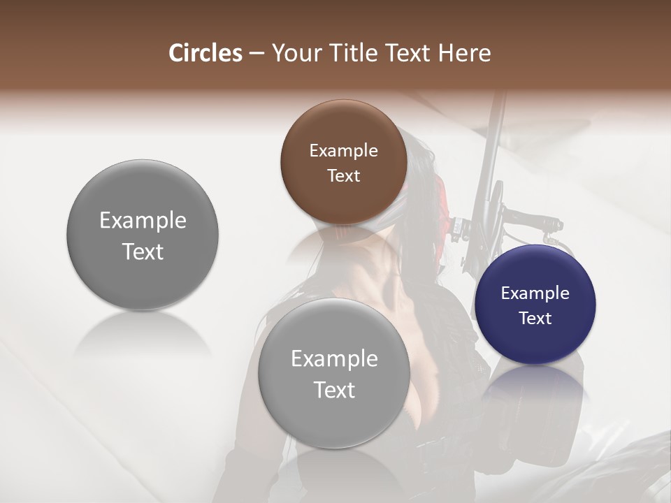 Rouge Joueuse Sexy PowerPoint Template