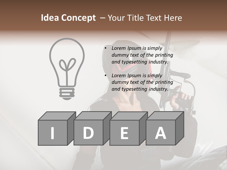 Rouge Joueuse Sexy PowerPoint Template