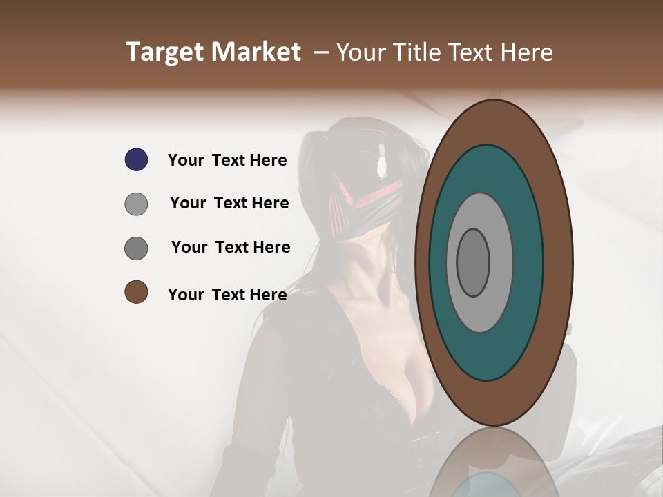 Rouge Joueuse Sexy PowerPoint Template