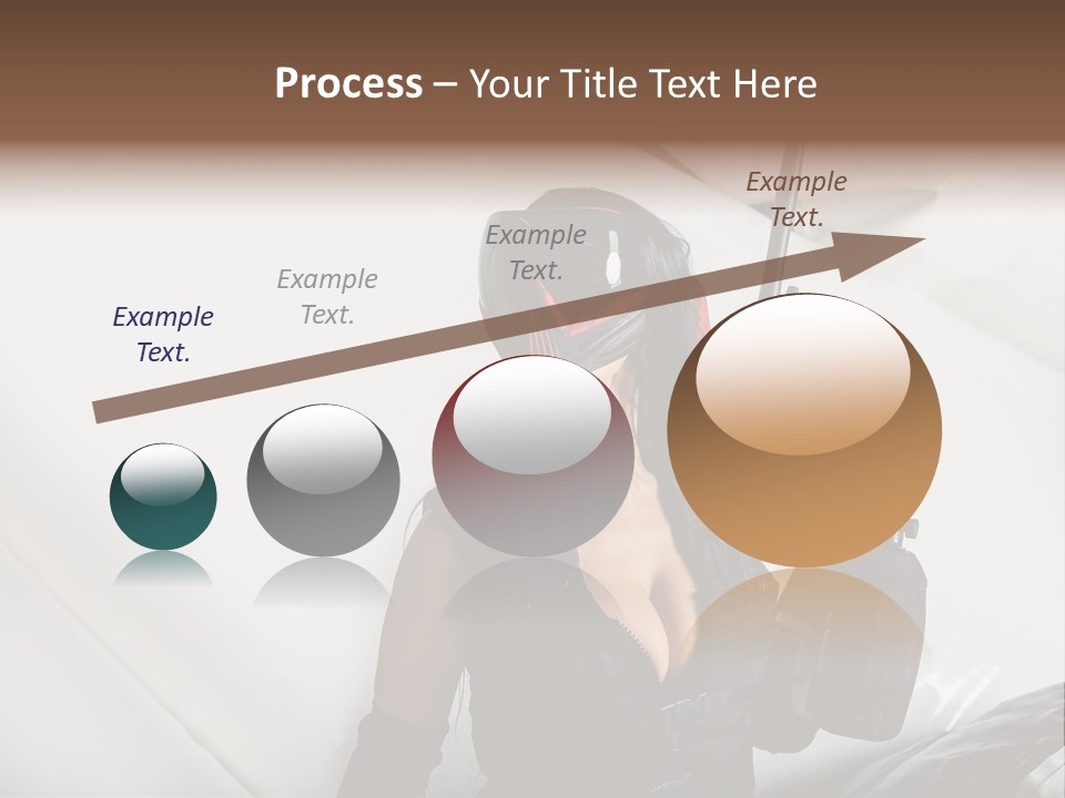 Rouge Joueuse Sexy PowerPoint Template