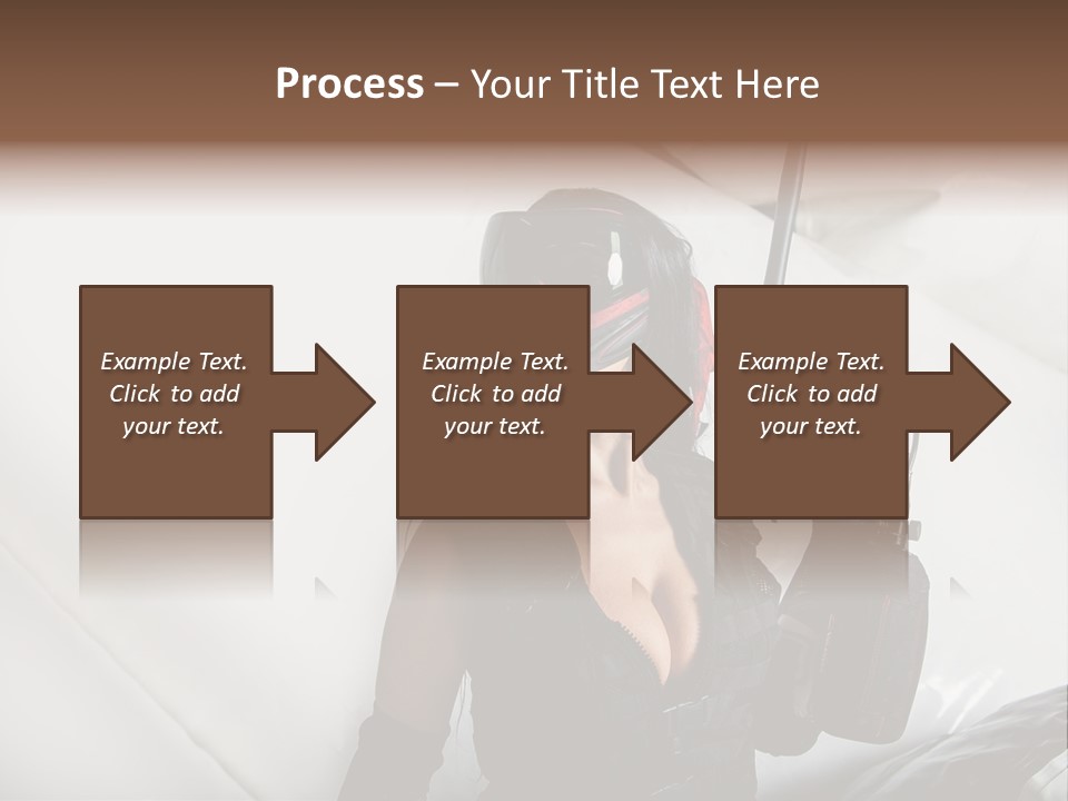 Rouge Joueuse Sexy PowerPoint Template