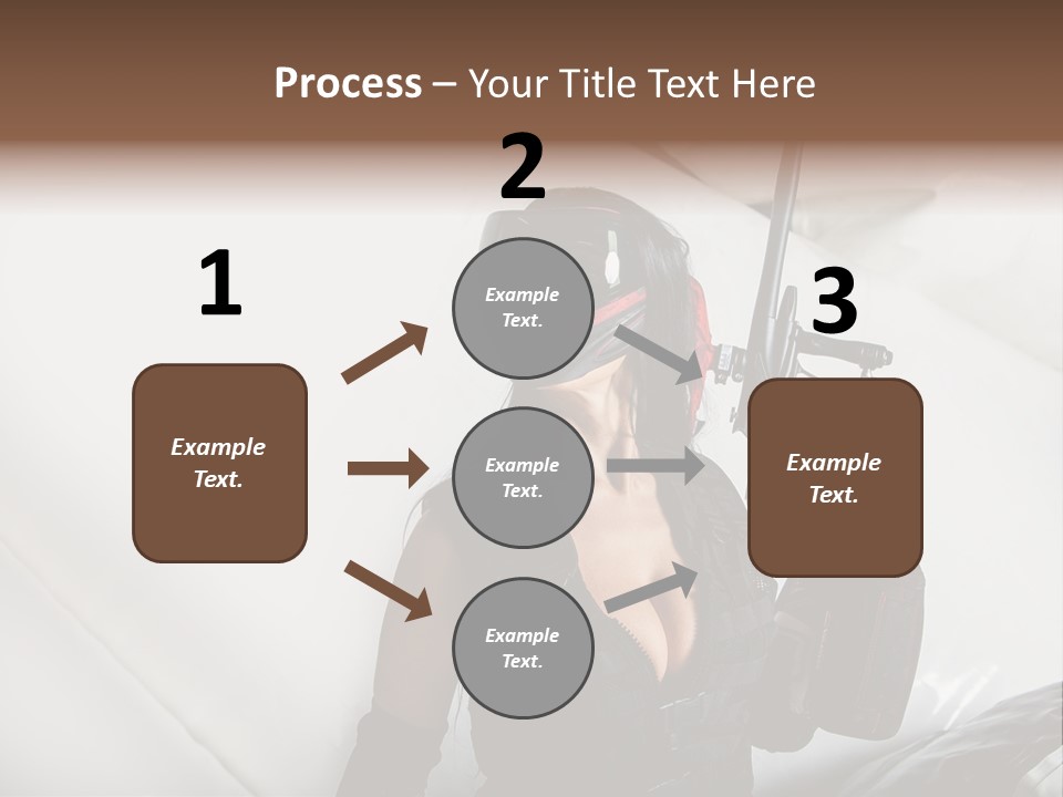 Rouge Joueuse Sexy PowerPoint Template