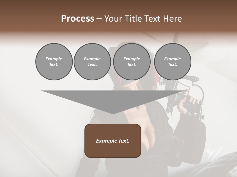 Rouge Joueuse Sexy PowerPoint Template