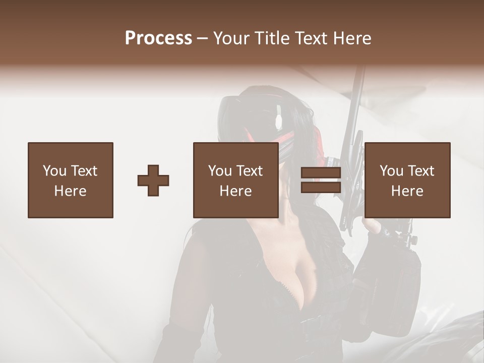 Rouge Joueuse Sexy PowerPoint Template