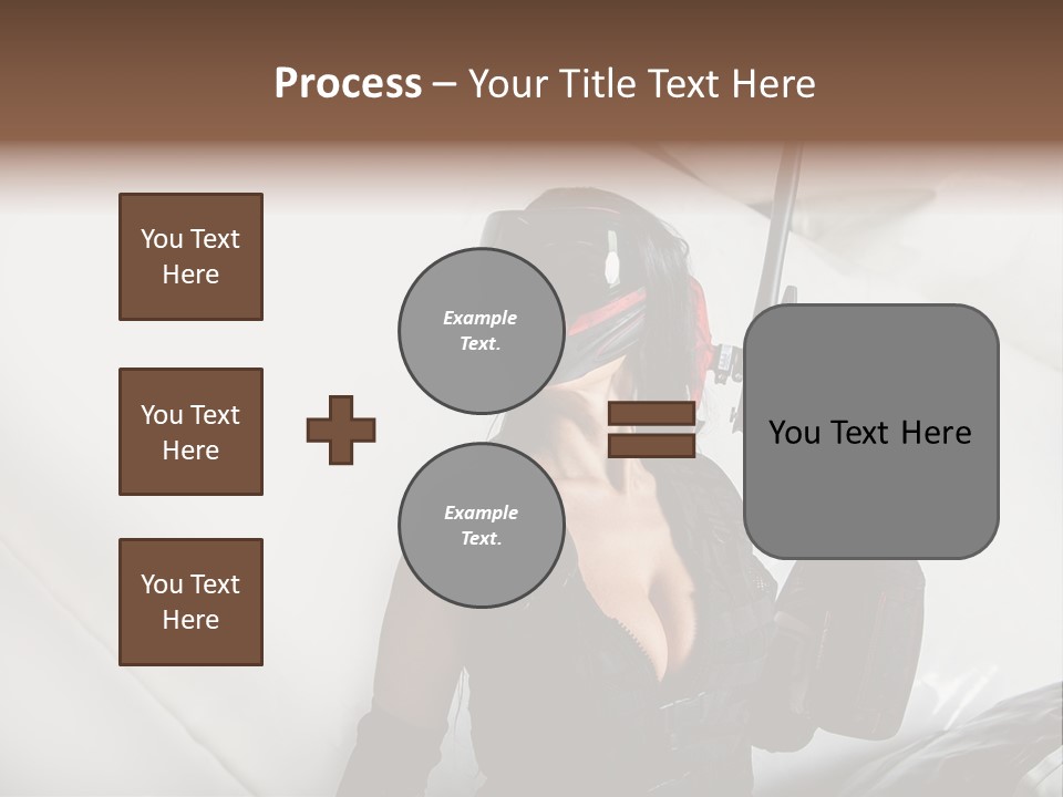 Rouge Joueuse Sexy PowerPoint Template