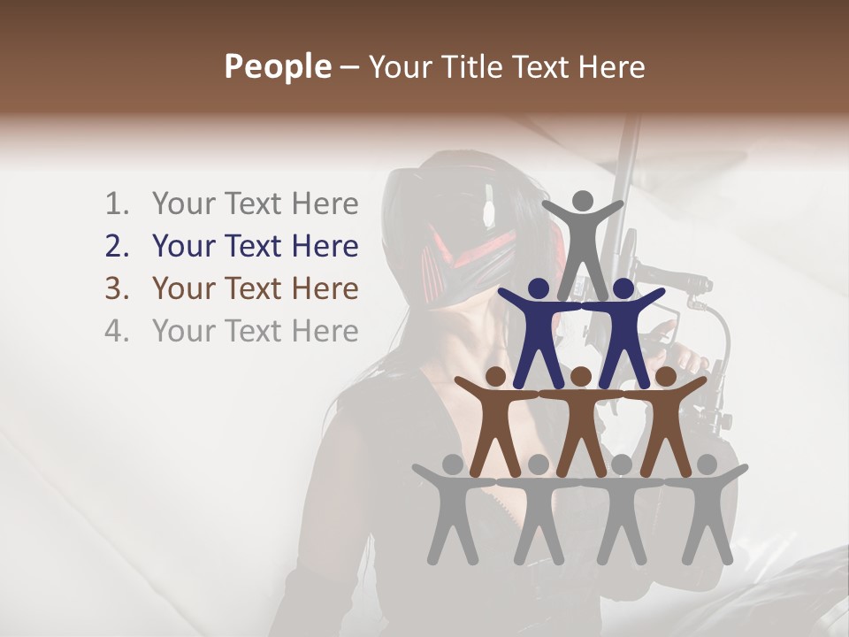 Rouge Joueuse Sexy PowerPoint Template