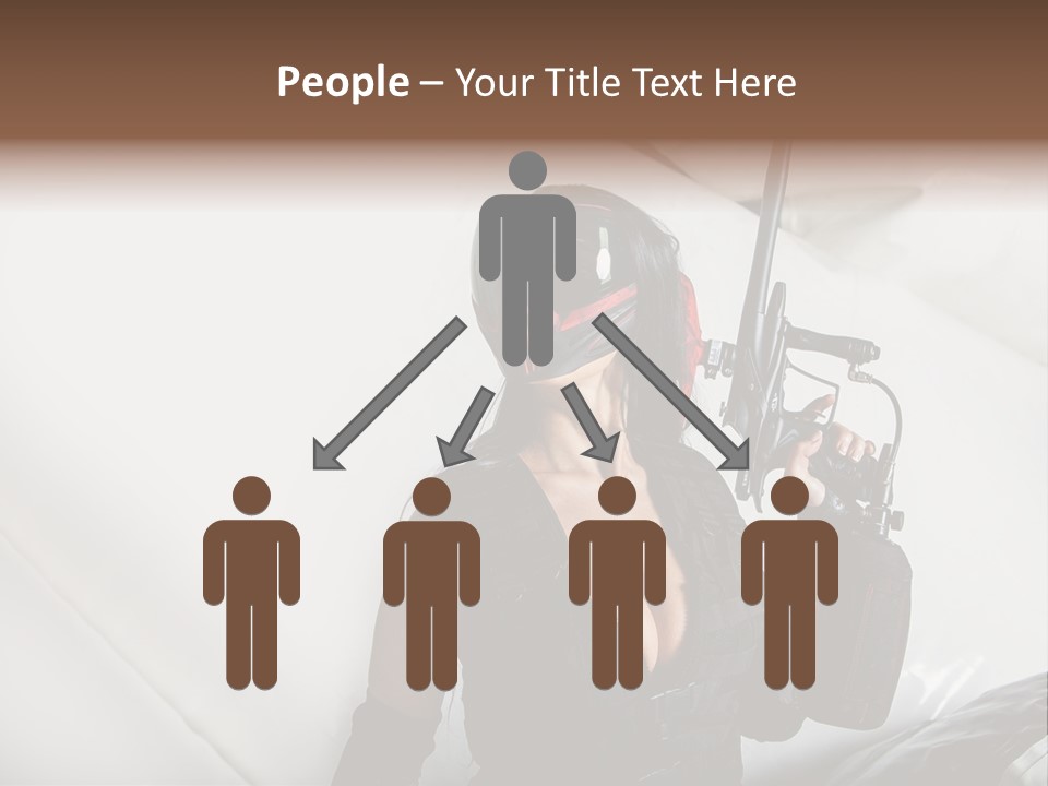 Rouge Joueuse Sexy PowerPoint Template